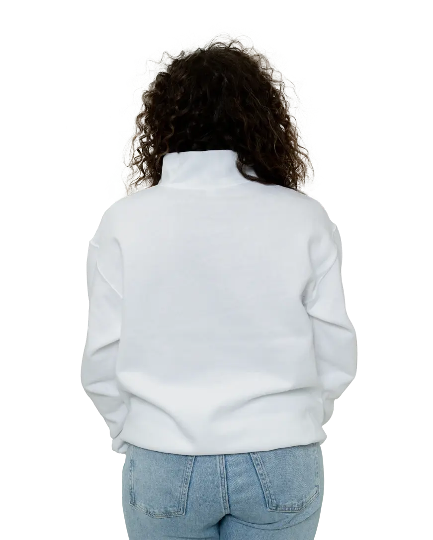 jent louis zip thermal Lサイズ　ホワイト 4007 Quarter Zip Sweatshirt – House Of Blanks