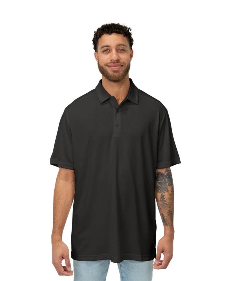 Image of a model wearing a K864 Port Authority® C-FREE™ Snag-Proof Polo