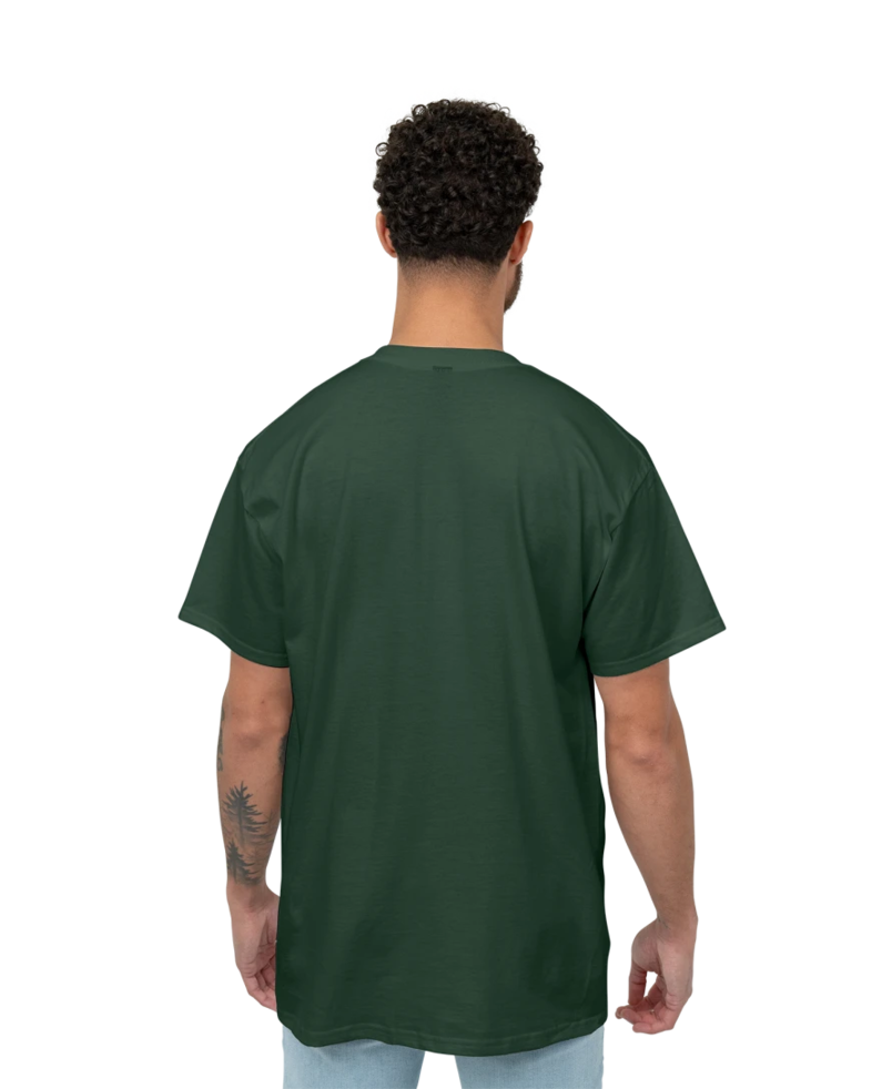 Image of a model wearing a 2000 Gildan Ultra Cotton Tee