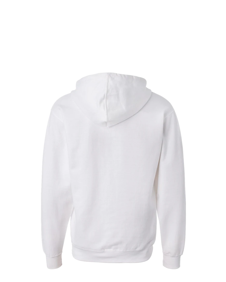 Image of a model wearing a SS4500Z Independent Trading Co. Midweight Full-Zip Hooded Sweatshirt