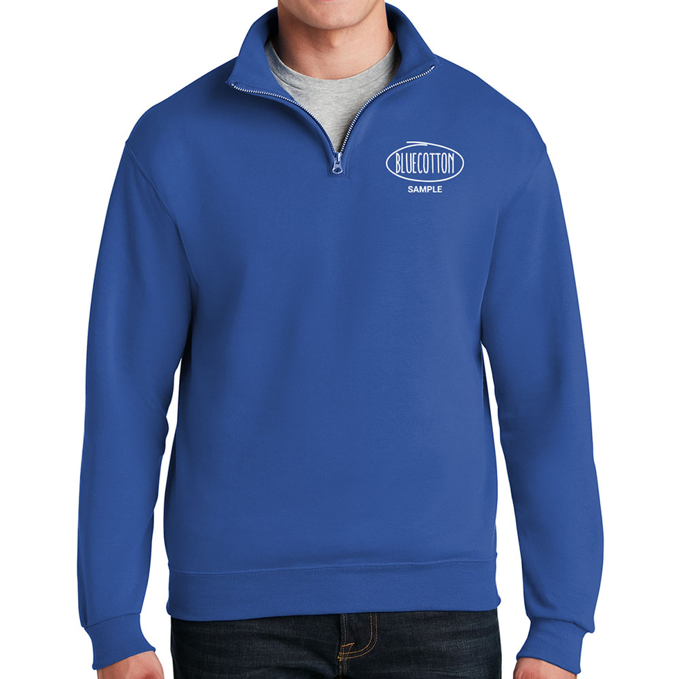 Image of 995M Jerzees Nublend Adult Quarter-Zip Cadet Collar Sweatshirt
