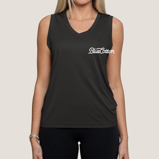 Sample image of LST352 Sport-Tek Ladies Sleeveless PosiCharge Competitor V-Neck Tee