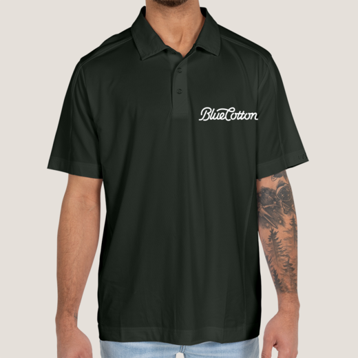 Sample image of MCK01127 Cutter & Buck Prospect Textured Stretch Mens Short Sleeve Polo