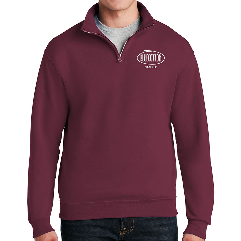 Image of 995M Jerzees Nublend Adult Quarter-Zip Cadet Collar Sweatshirt