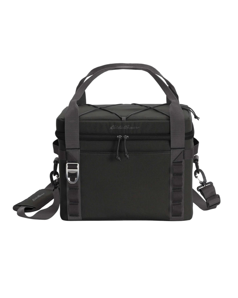 Image of a model wearing a EB800 Eddie Bauer Max Cool 24-Can Cooler