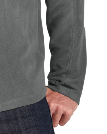 Closeup of a F224 Port Authority Microfleece 1/2-Zip Pullover