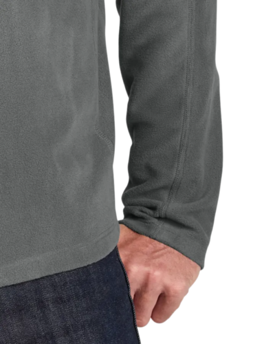 Closeup of a F224 Port Authority Microfleece 1/2-Zip Pullover