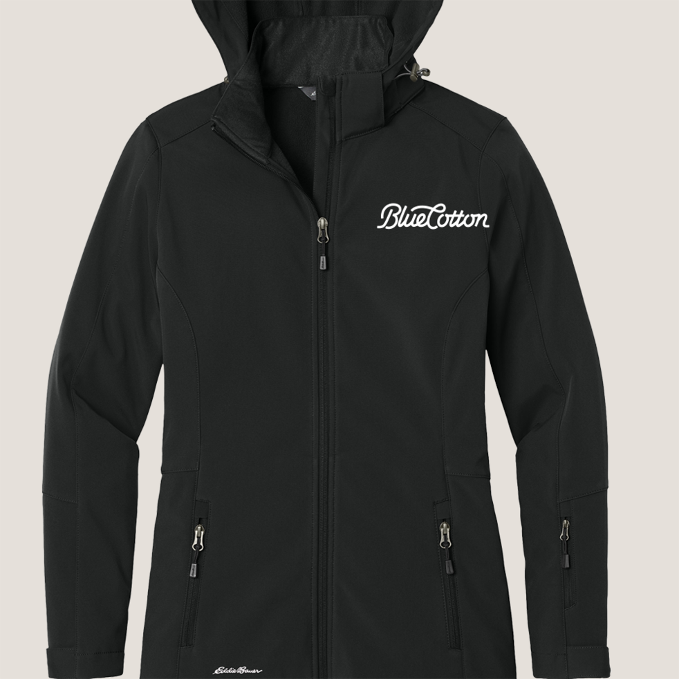 Image of EB537 Eddie Bauer Ladies Hooded Soft Shell Parka