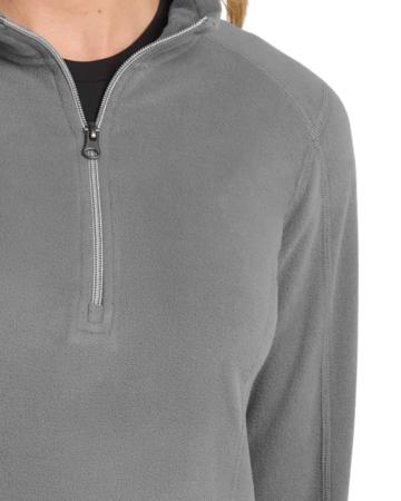 Closeup of a L224 Port Authority Ladies Microfleece 1/2-Zip Pullover