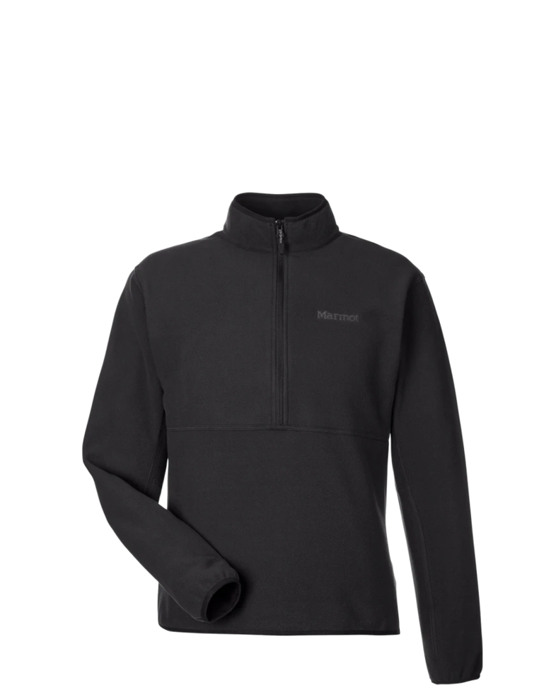 Image of a model wearing a M12650 Marmot Men's Rocklin Half-Zip Jacket