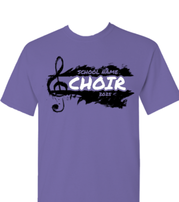 Grunge Music Note Choir design idea