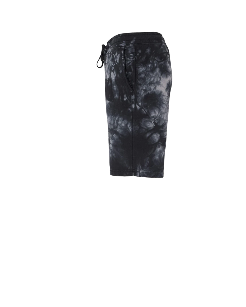 Image of a model wearing a PRM50STTD Independent Trading Co. Tie-Dyed Fleece Shorts