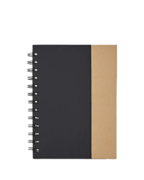 Image of a model wearing 1409 Eco Magnetic Notebook with Sticky Notes & Pen