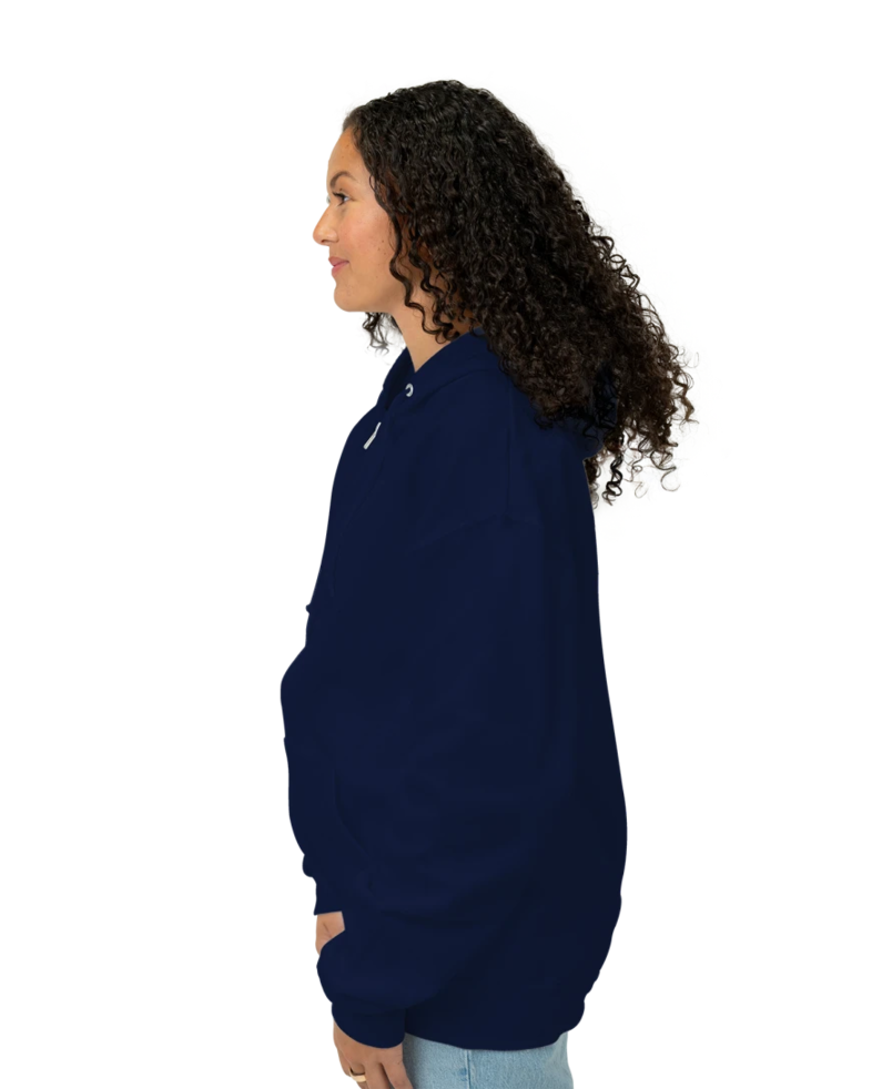 Image of a model wearing a 993M Jerzees Full Zip Hood