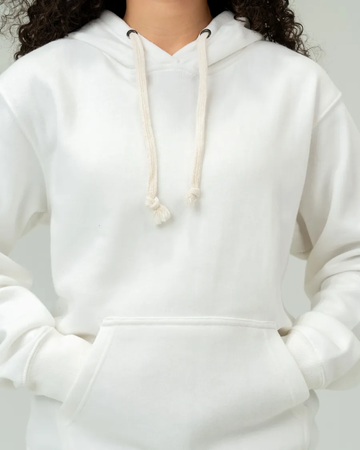 Closeup of a 8871 J. America Tri-Blend Hooded Pullover Sweatshirt