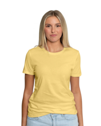 Image of a model wearing NL3900 Next Level Ladies Boyfriend Tee