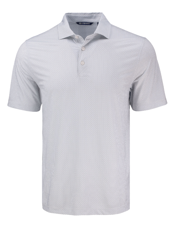 MCK01343 Cutter & Buck Pike Eco Diamond Dot Print Recycled Mens Polo