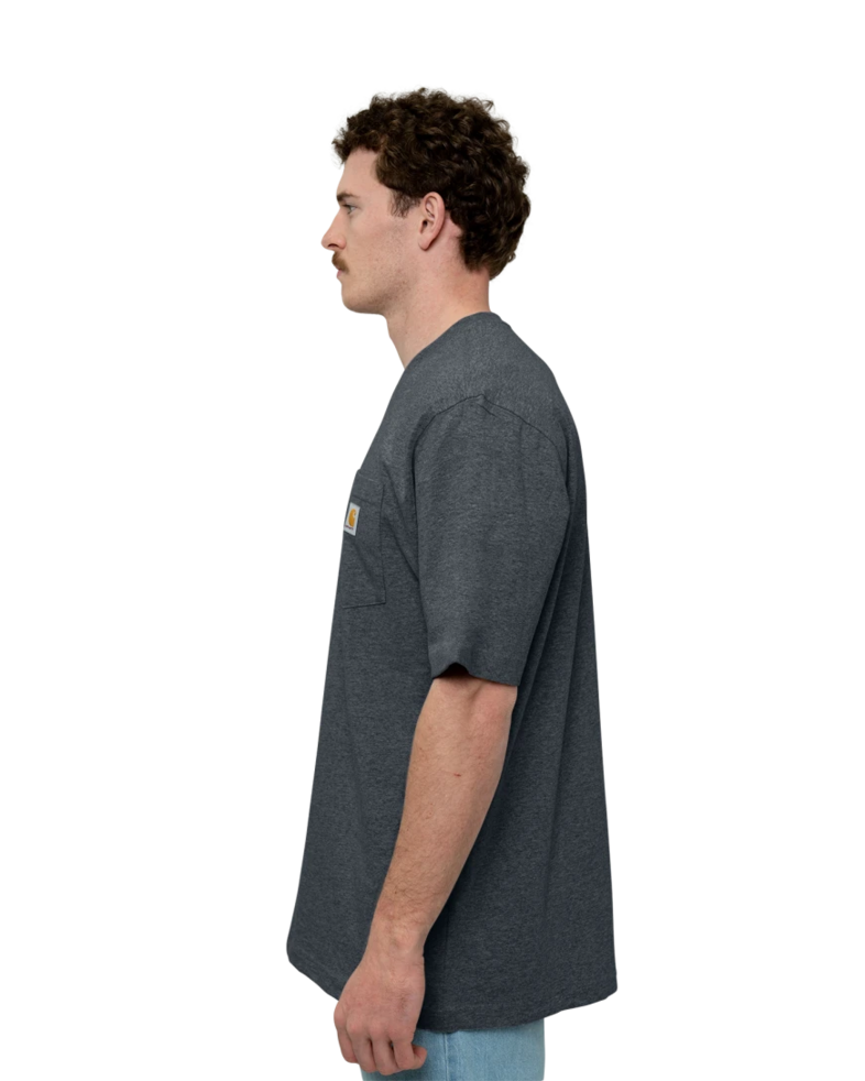 Image of a model wearing a CTK87 Carhartt Workwear Pocket Short Sleeve T-Shirt