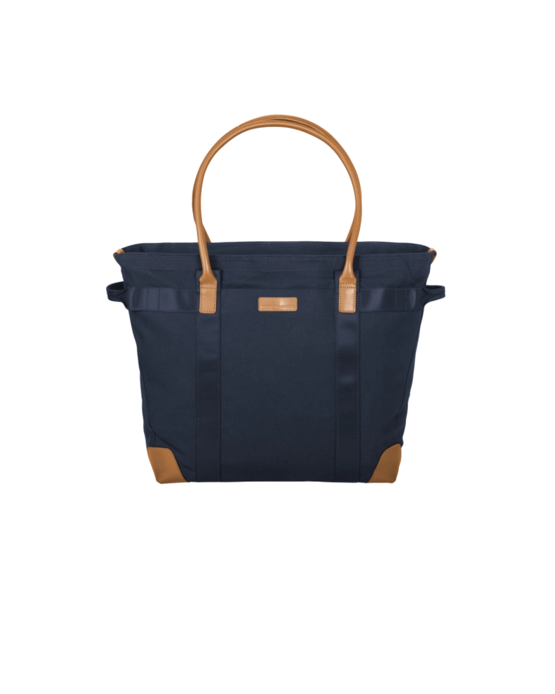 Image of a model wearing a BB18840 Brooks Brothers® Wells Laptop Tote