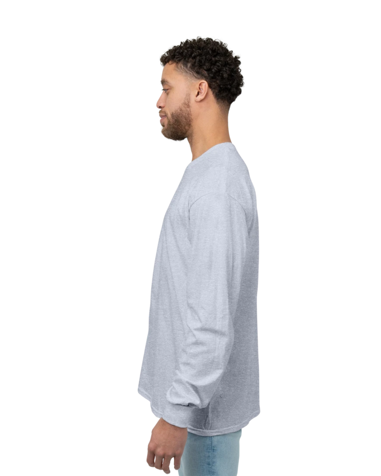 Image of a model wearing a 2400 Gildan Ultra Cotton Long Sleeve