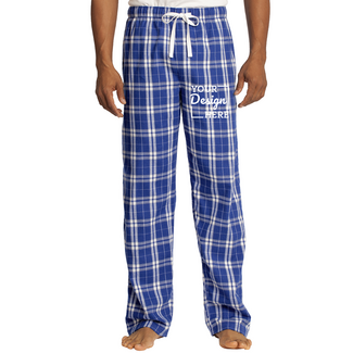 Custom Sweats:  DT1800 District Young Mens Flannel Plaid Pant
