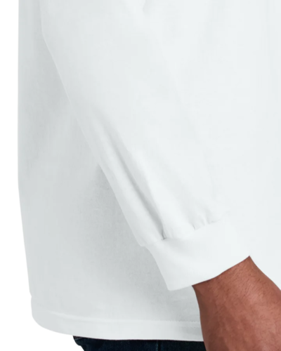 Closeup of a 1304 American Apparel Unisex Heavyweight Cotton Long Sleeve Tee