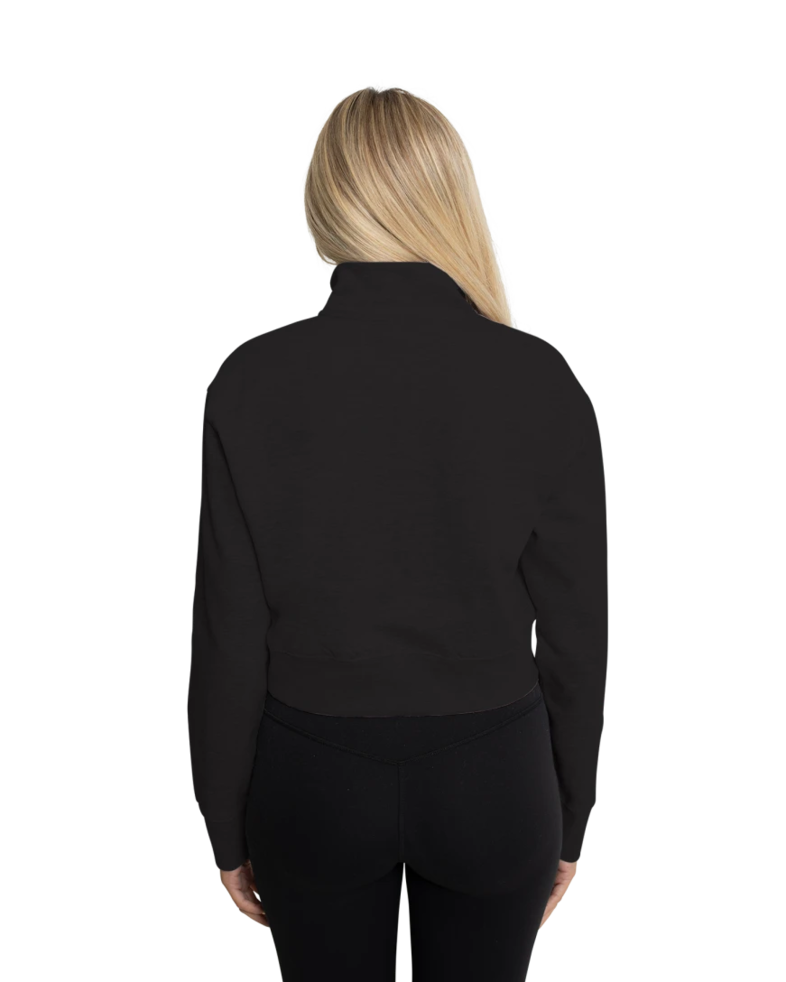 Image of a model wearing a DT6111 District® Women’s V.I.T.™ Fleece 1/2-Zip