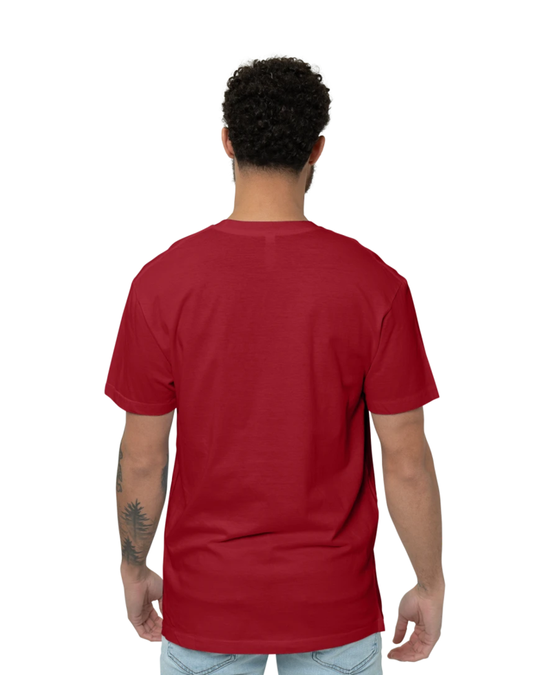 Image of a model wearing a 2001 American Apparel Fine Jersey Tee