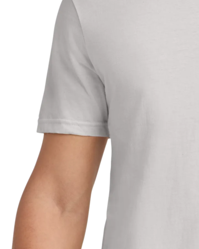 Closeup of a 64000 Gildan SoftStyle Tee Overstock