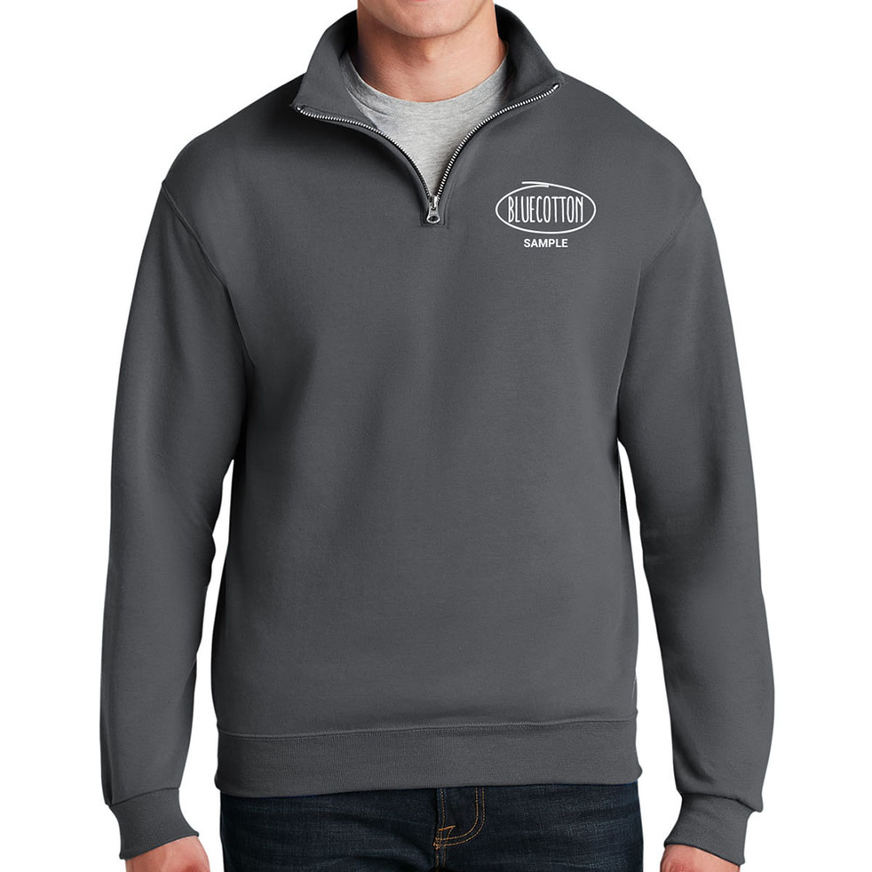 Image of 995M Jerzees Nublend Adult Quarter-Zip Cadet Collar Sweatshirt