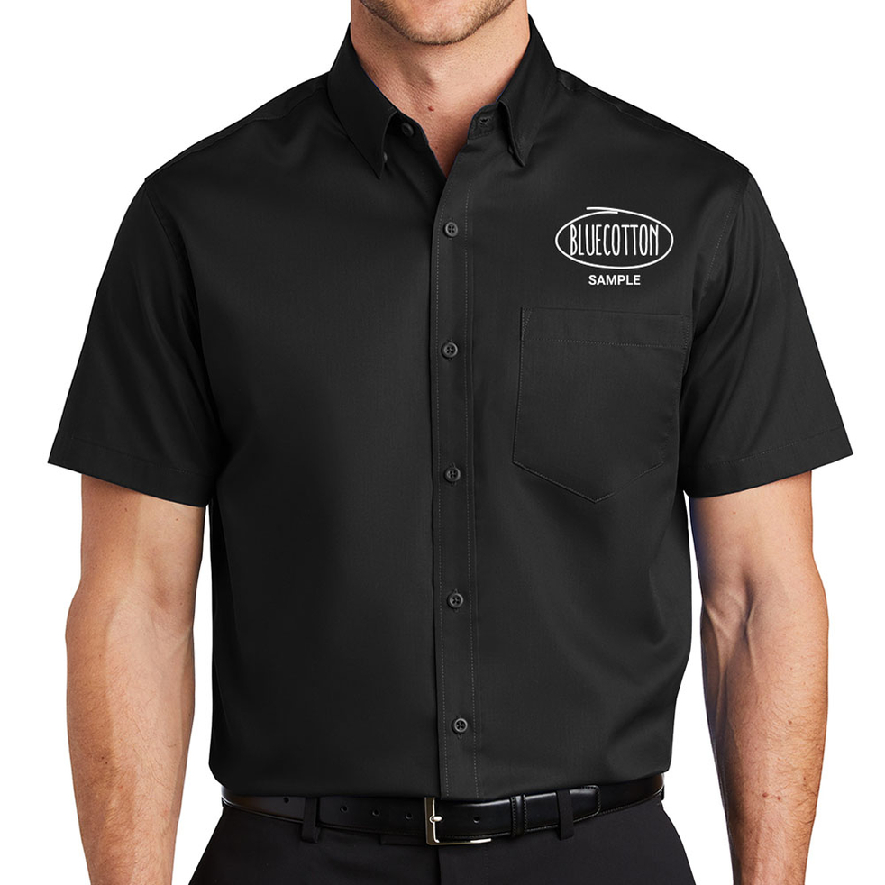 Image of S664 Port Authority Short Sleeve SuperPro Twill Shirt