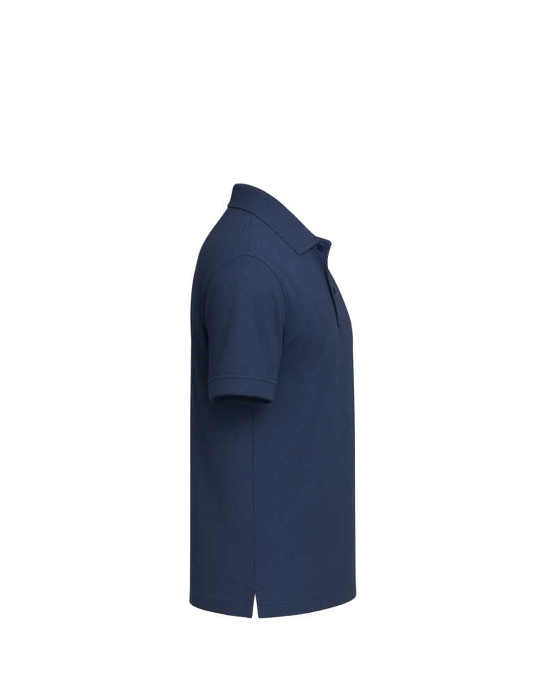 Image of a model wearing a K500P Port Authority Silk Touch Polo with Pocket