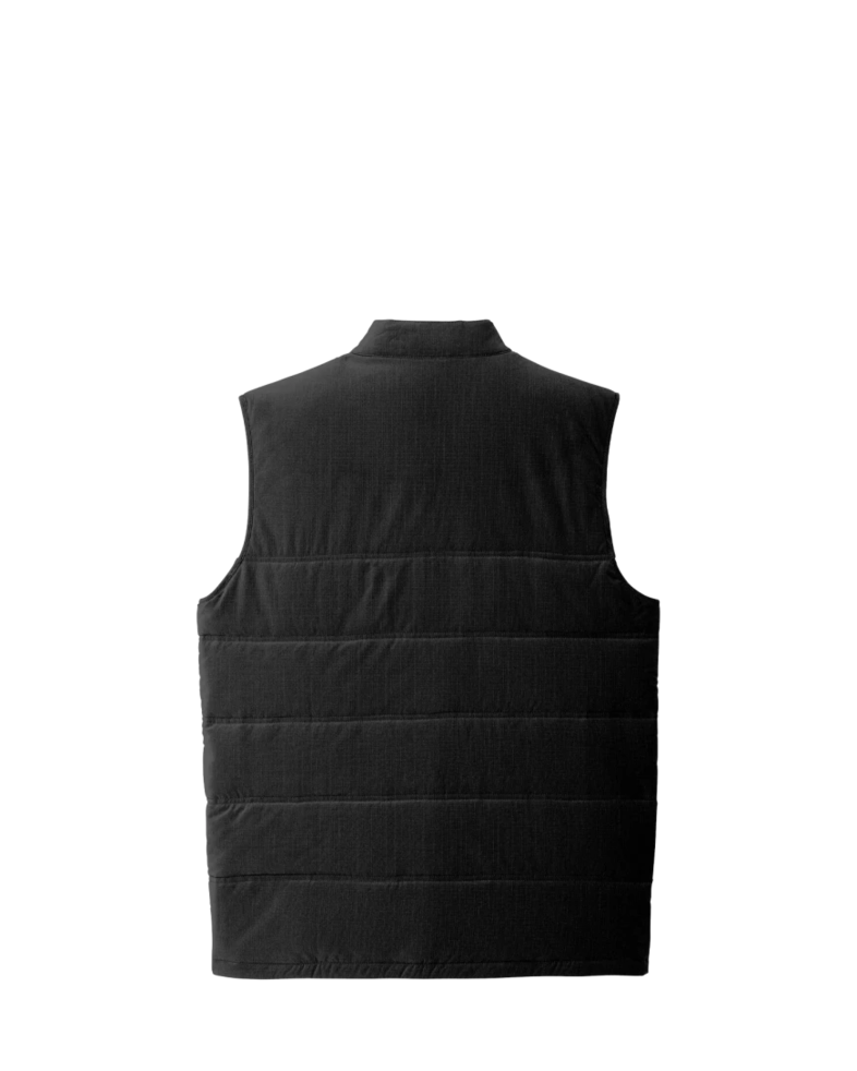 Image of a model wearing a TM1MW453 TravisMathew Cold Bay Vest