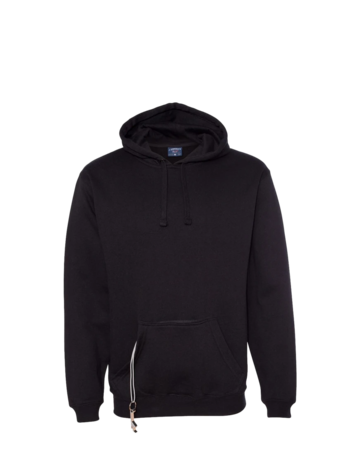 Model wearing a 8815 J. America Tailgate Hooded Sweatshirt