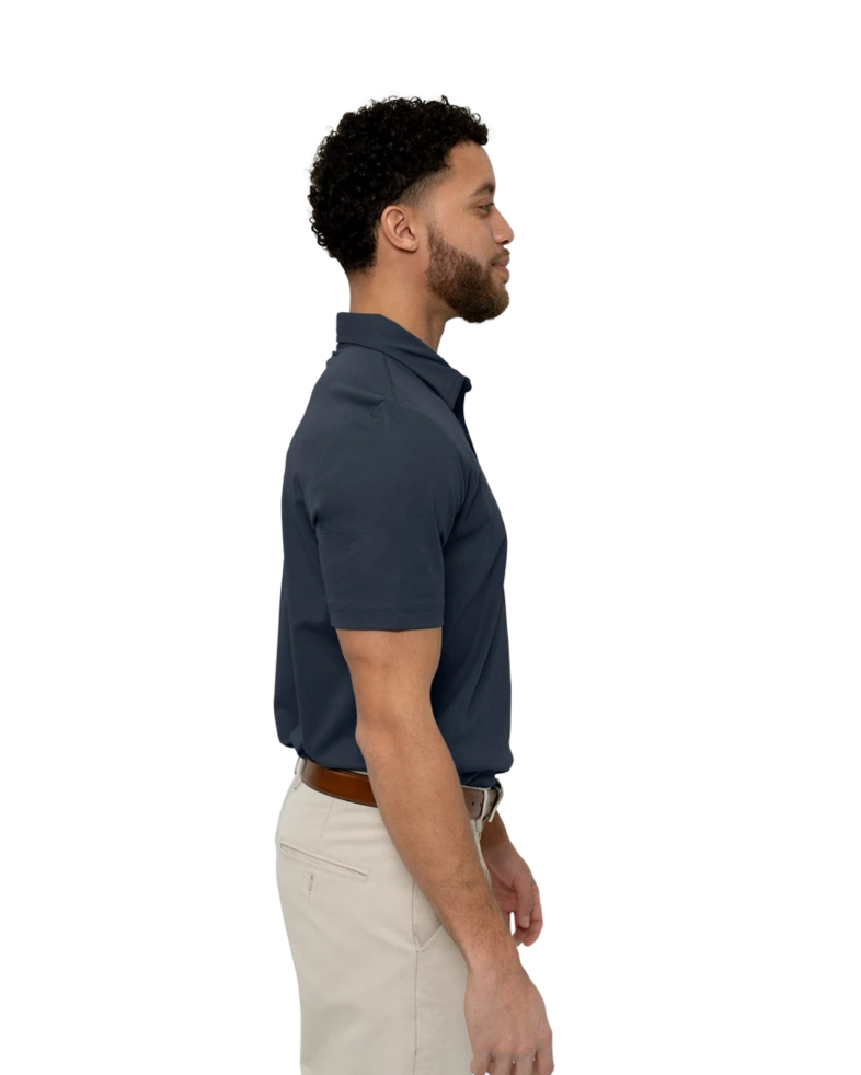 Image of a model wearing a TM1MU411 TravisMathew Oceanside Solid Polo