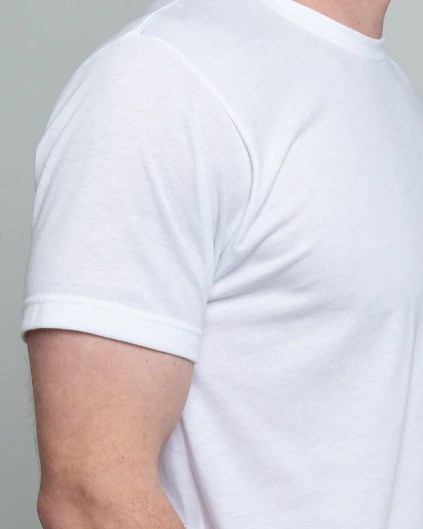 Closeup of a 241 Tultex Unisex Poly-Rich T-shirt