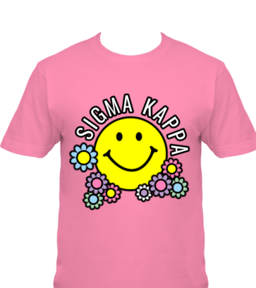 Sigma Kappa Retro Smile design idea