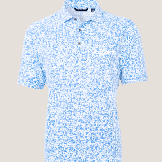 Sample image of MCK01161 Cutter & Buck Virtue Eco Pique Botanical Print Recycled Mens Polo