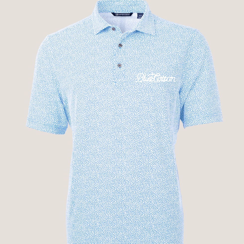 Image of MCK01161 Cutter & Buck Virtue Eco Pique Botanical Print Recycled Mens Polo