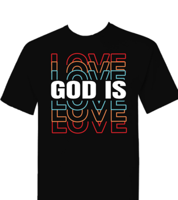 god is Love design idea