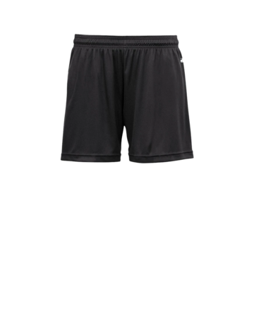 Model wearing a BD4116 Badger Sport Ladies' Core Short
