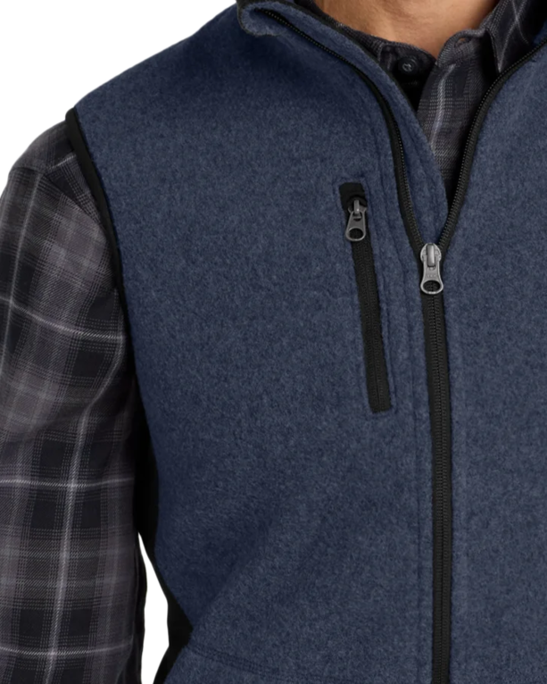 Closeup of a F228 Port Authority R-Tek Pro Fleece Full-Zip Vest