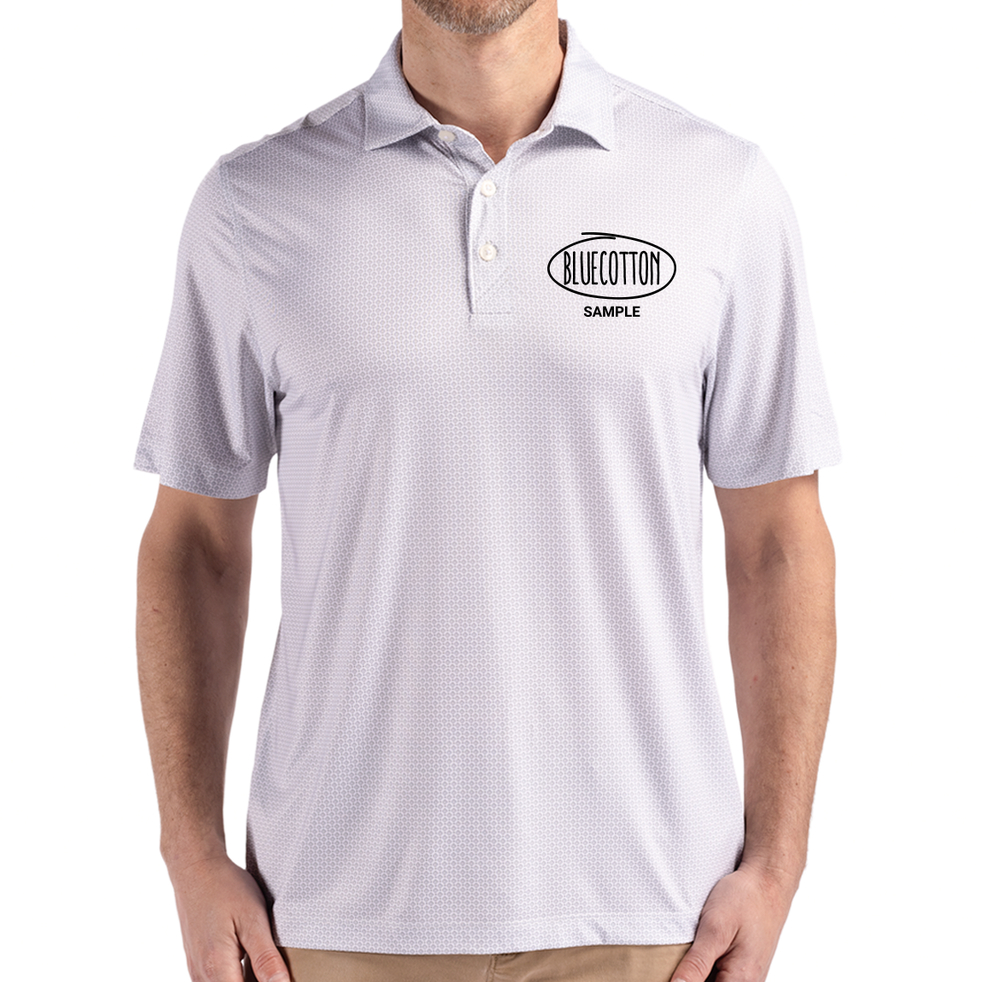 Image of MCK01343 Cutter & Buck Pike Eco Diamond Dot Print Recycled Mens Polo