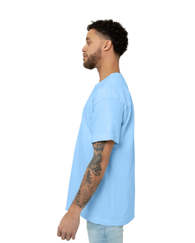 Image of a model wearing a 5180 Hanes Beefy-T
