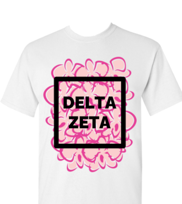 Delta Zeta FLowers design idea