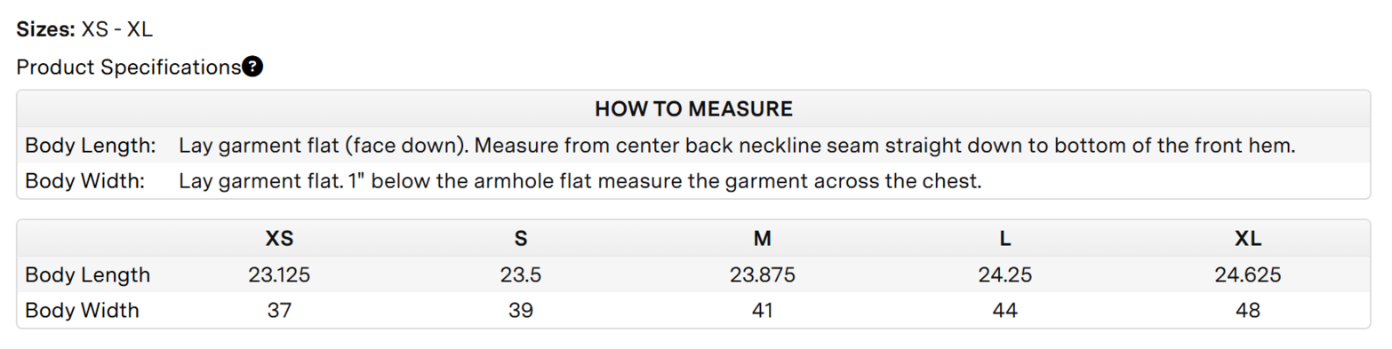 Size chart for a M15779 Marmot Ladies' M2 Rocklin Vest