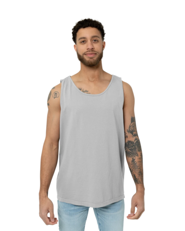 Model wearing a CC9360 Comfort Colors Pigment Dyed Tank Top