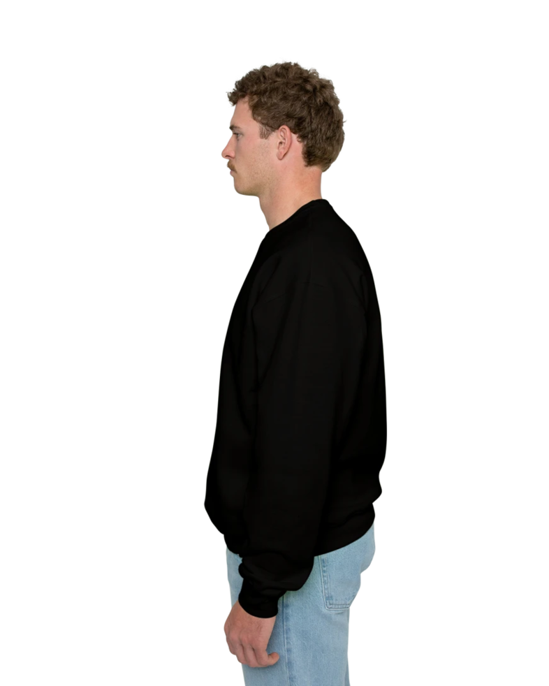 Image of a model wearing a 4662 Jerzees Super Sweats 50/50 Crew