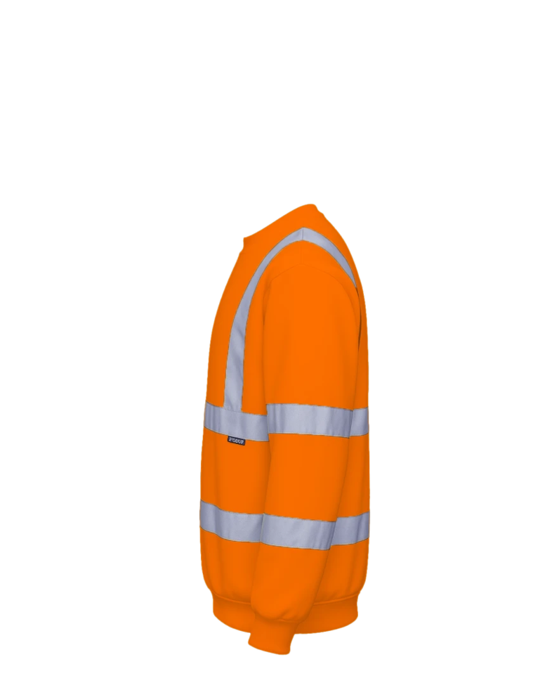 Image of a model wearing a B303 Portwest Hi-Vis Sweatshirt