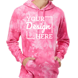 Hoodies:  PRM4500TD Independent Trading Co. Unisex Midweight Tie-Dyed Hooded Sweatshirt